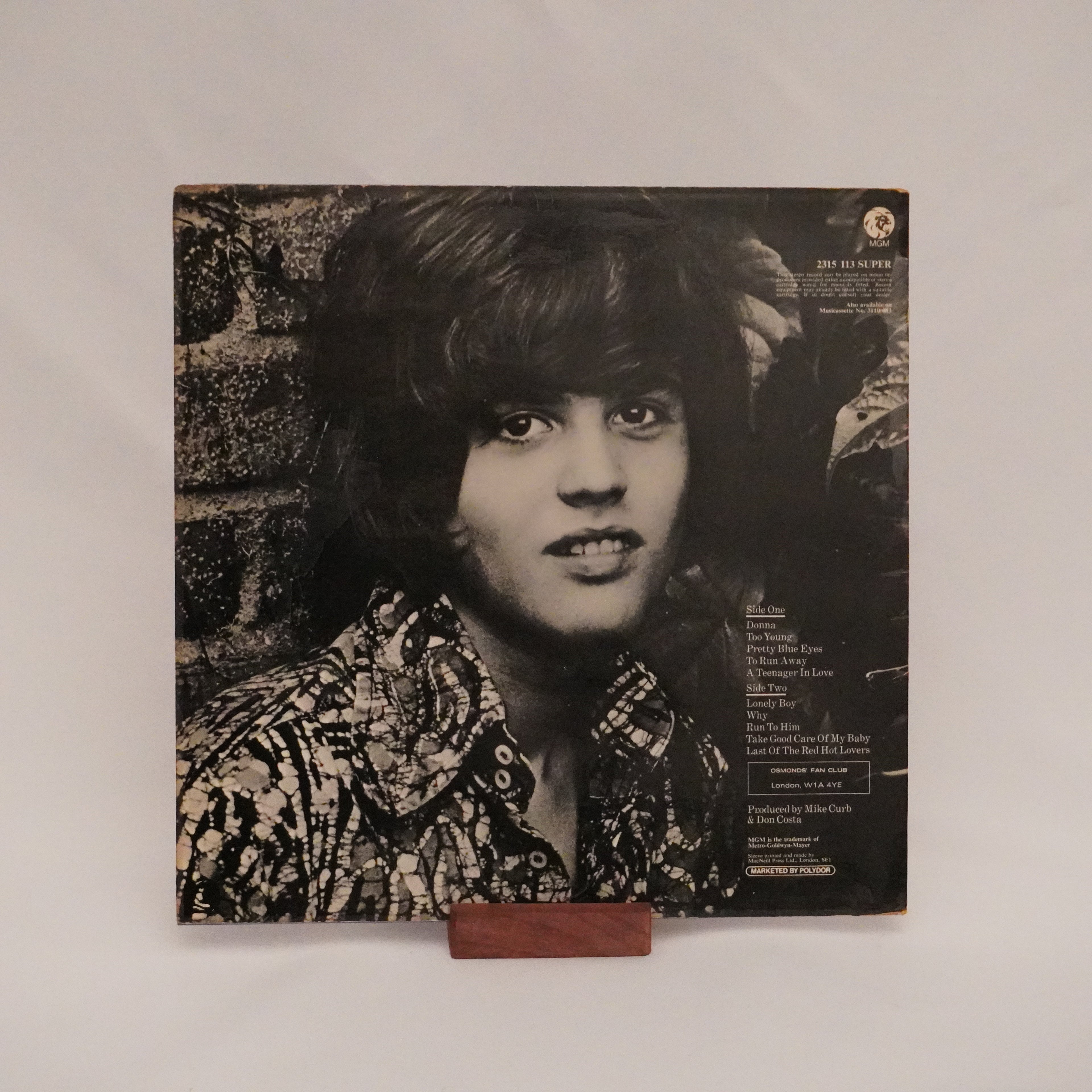 Donny Osmond - Too Young - VG/VG