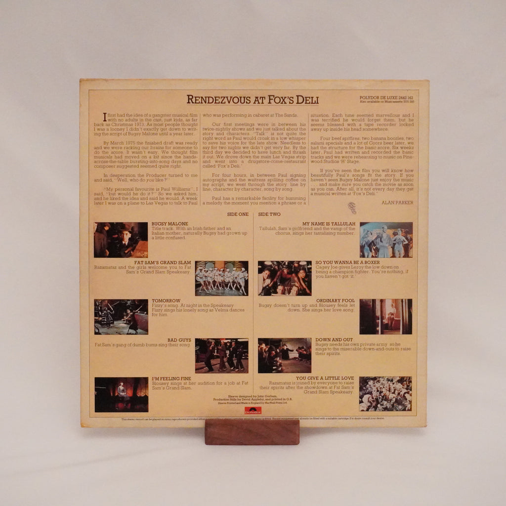 Bugsy Malone - Original Soundtrack Album - VG/EX